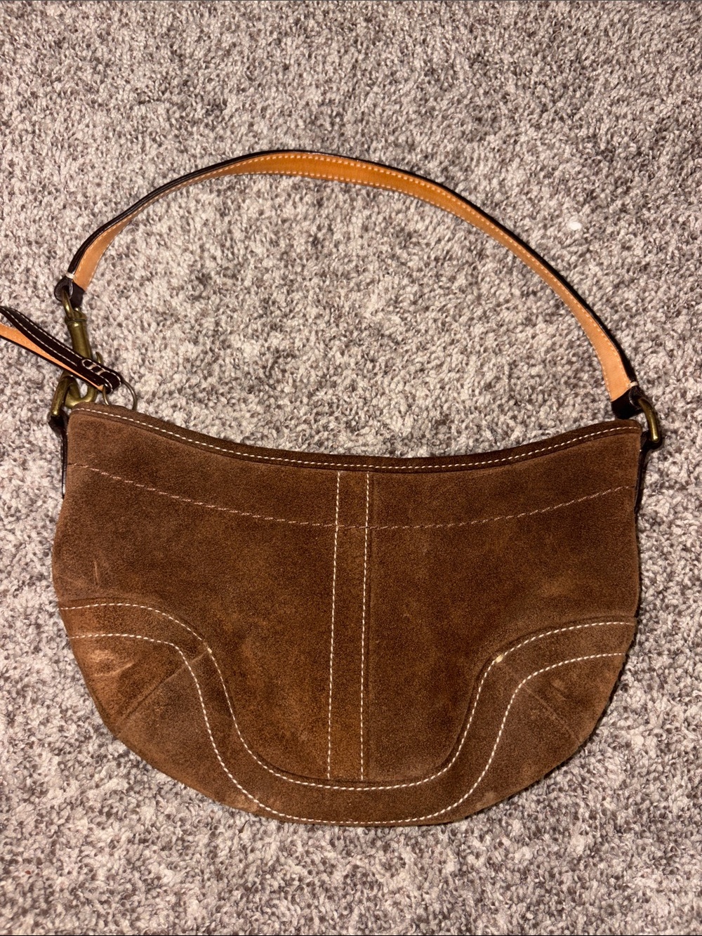 Coach Suede Hobo Purse